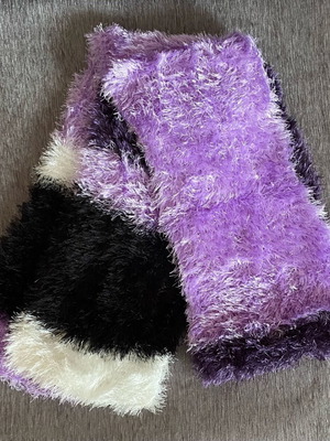 Handmade multicolor scarf new, soft, 2 meters long