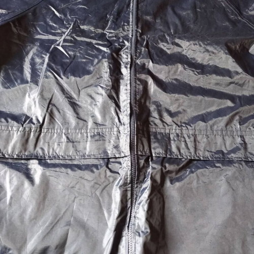 Waterproof set pants and jacket with hood, dark blue, XXL, new