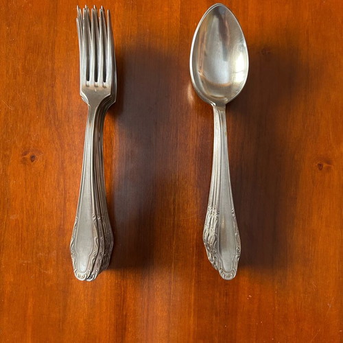 HEP cutlery set of 21 like new, high-quality inox