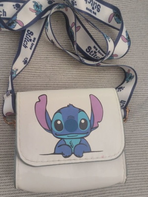 Mini bag like new, white with Stitch design