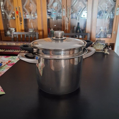 Vento Inox 18/10 cookware set with thermometer, used
