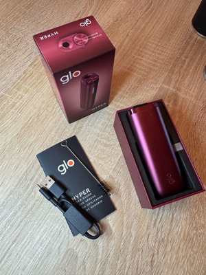 Glo device burgundy like new