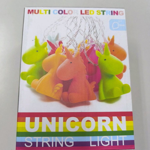 Multicolor unicorn string lights new, battery operated