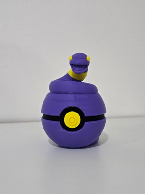 Ekans Pokéball with keychain made to order