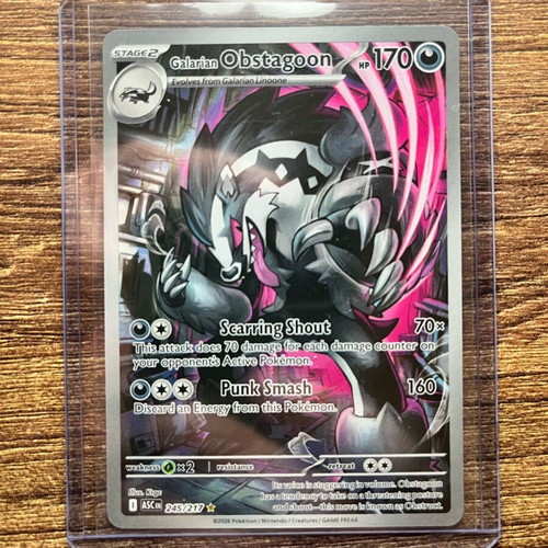 Pokémon TCG card Galarian Obstagoon Ascended Heroes new