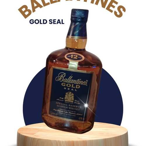 Ballantine’s Gold Seal 12 Years Old Special Reserve Whisky new, 1L with box