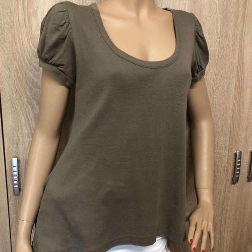 Danoff blouse khaki like new, size M/L, 100% cotton