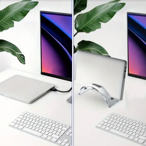 Transparent acrylic vertical laptop stand like new