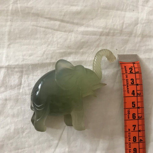 Elephant figurine used, nephrite collectible