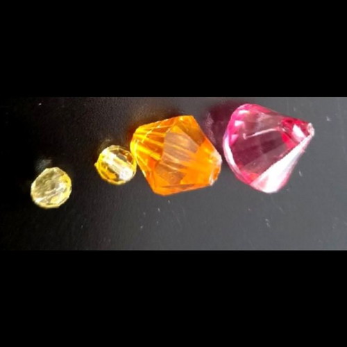 Plastic crystals new, pack of 12 for crafts