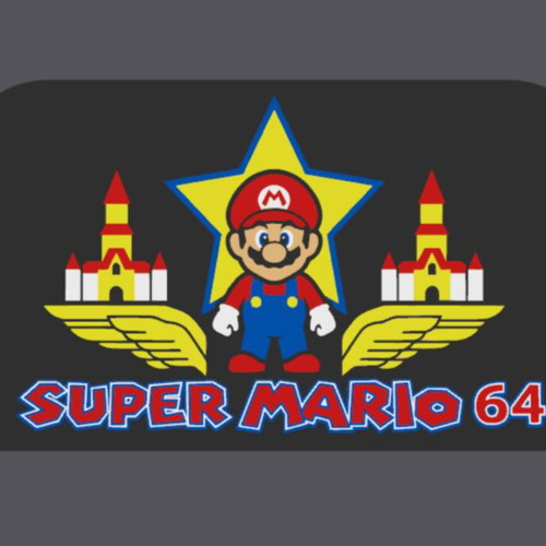 Super Mario 64 Nintendo Switch 2 dock cover with base
