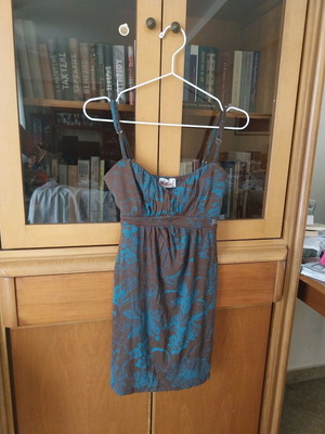 Summer dress Bellino like new, brown and turquoise, size M