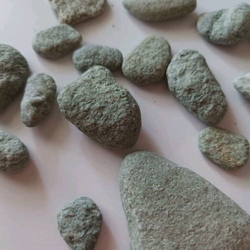 Natural green stones new from Kythnos beaches