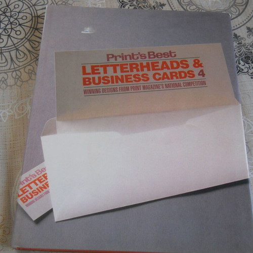 Print'sBest Letterheads & Bussinesscards4 hard book like new