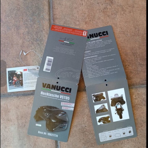 Vanucci Motorcycle Saddlebags like new, heavy-duty set with accessories