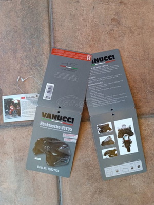 Vanucci Motorcycle Saddlebags like new, heavy-duty set with accessories