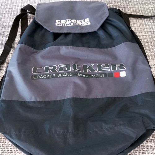 Backpack like new, black and gray, foldable for travel