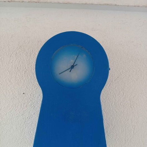 Clock with cabinet used, dimensions 45x27x14 cm