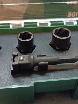 Parkside Nut Extractor Set new, 5 pieces