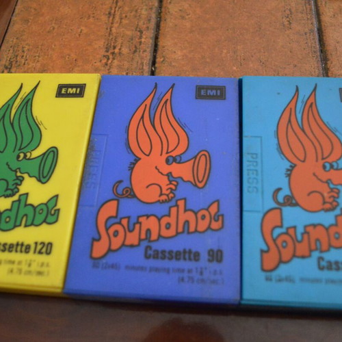 Soundhoc EMI cassette set of three used rare edition 1960-1970