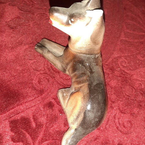 Porcelain dogs used, set of 4, collectible