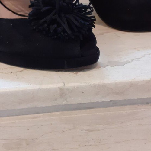 Kalogirou suede sandals used, size 39, black
