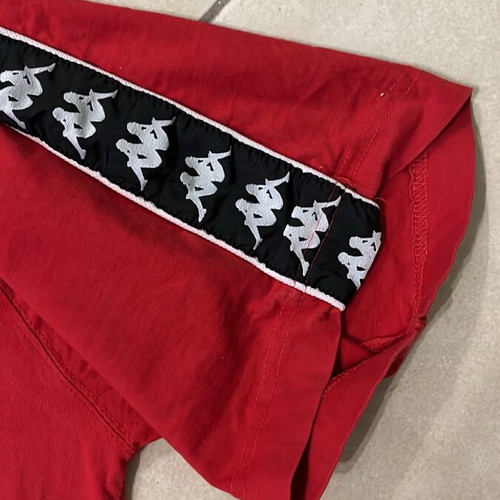 Kappa T-shirt with Omini logo embroidery, red, size L