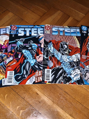 DC Steel comics used, issues 9 16 18 28