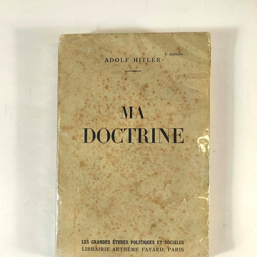 Ma Doctrine book by Adolf Hitler used, French edition 1938