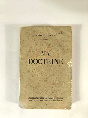 Ma Doctrine book by Adolf Hitler used, French edition 1938