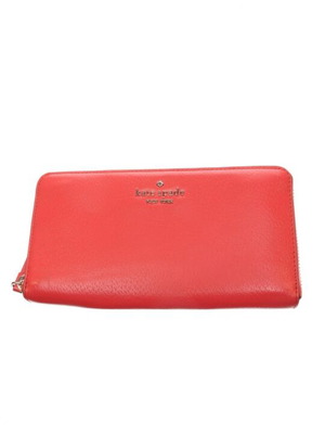 Kate Spade wallet used, coral color