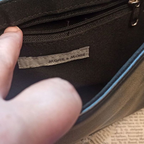 More & More wrist bag like new with mirror black