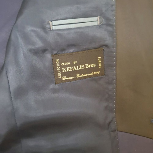 Wedding suit like new, deep intense blue, with vest and bow tie