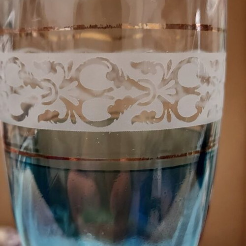 Crystal glasses set of 6 new