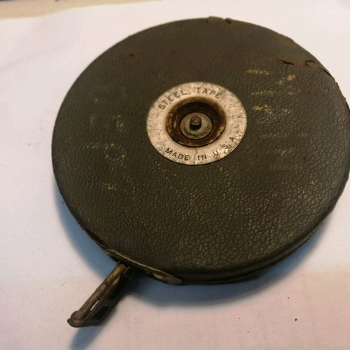 Measuring tape used, American, with inches or feet