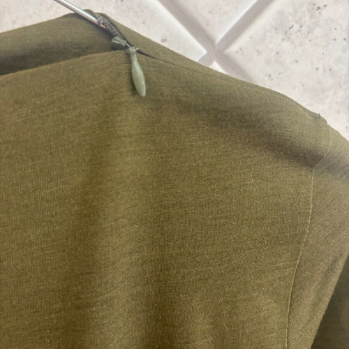 Antonios Markos vintage long olive dress, M