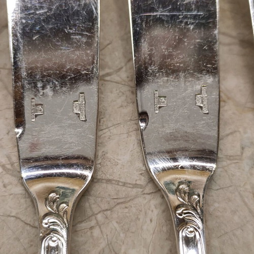 Christofle Marly fish knives used, set of 12 pieces