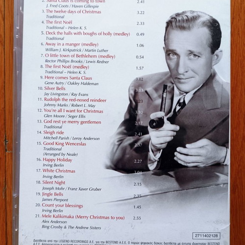 Bing Crosby White Christmas CD used, jazz