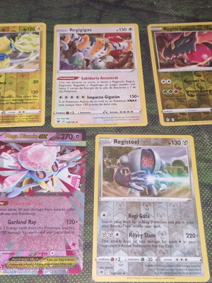 Set of 5 Pokemon cards Regis & Diancie