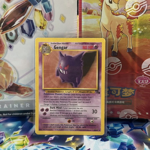 Gengar Fo 20/62 vintage card used from Fossil set
