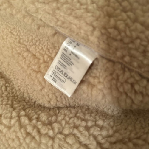 H&M Studio suede and faux shearling coat like new