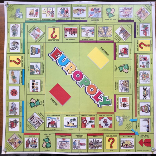 Europoly vintage 2000 board game used
