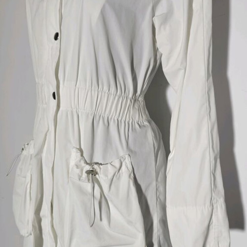 Paranoia white elegant and practical spring-summer parka like new