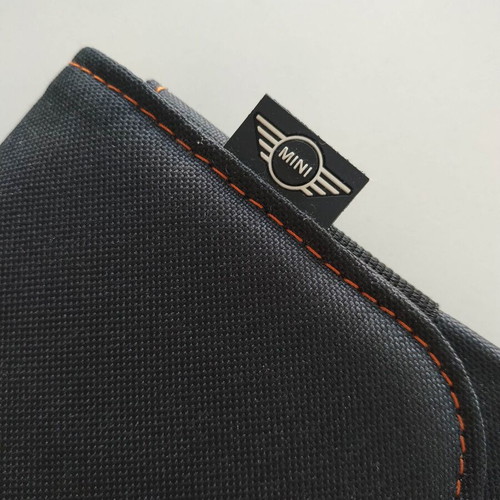 Mini Cooper manual case black with orange stitching