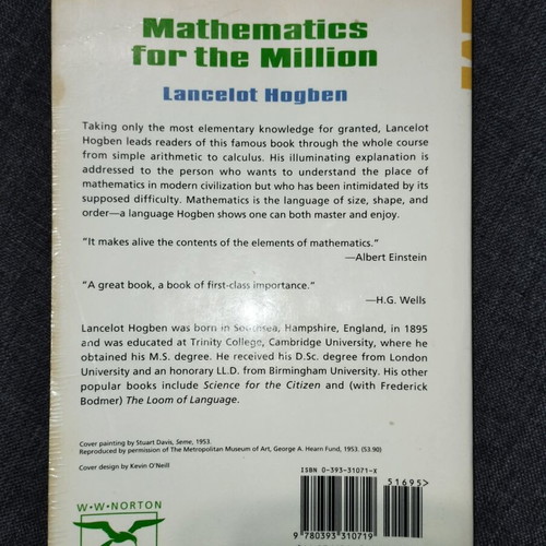 Mathematics for the Million book by Lancelot Hogben