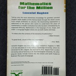 Mathematics for the Million book by Lancelot Hogben