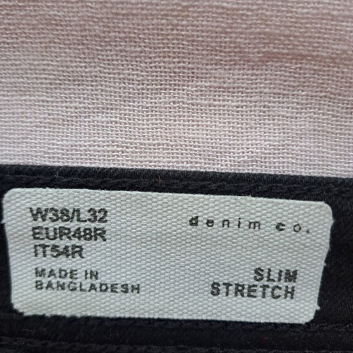 Denim Co Bermuda shorts like new, cotton, black, XL