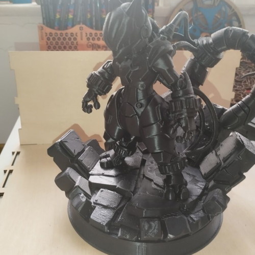 3D printed Armored Mewtwo figure, 22cm