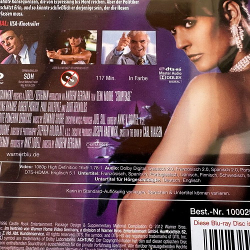 Striptease Blu-Ray with English subtitles like new