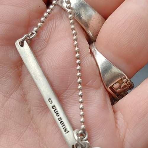 Sue Sensi silver necklace with Nazar eye like new